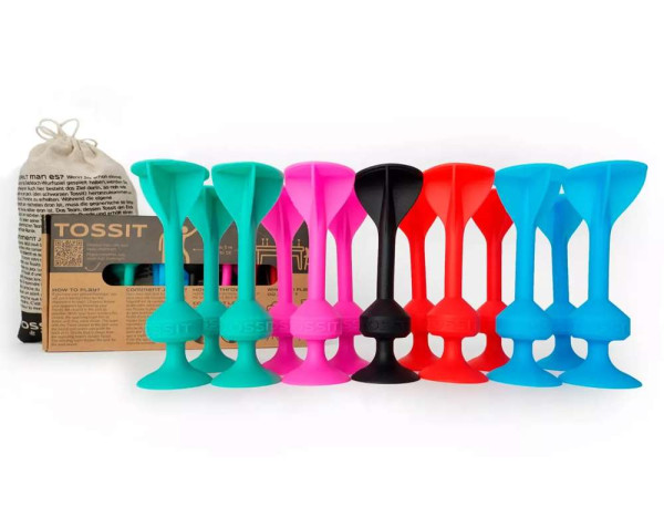 Saugnapf-Darts Tossit Family Pack - türkis, pink, rot, hellblau