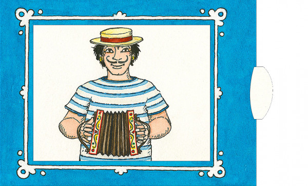 Ziehkarte Ziehharmonika - Happy Birthday - Lebende Karte