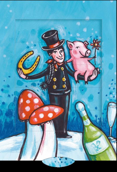 Lebende Karte Neujahr