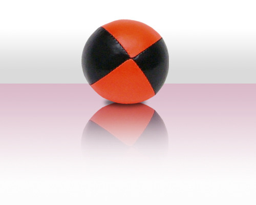 Jonglierball Beanbag 110g - rot mit schwarz