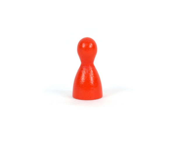 Spielfigur Holz 24mm - Pöppel - rot
