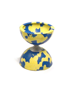 Diabolo Harlekino klein - blau-gelb