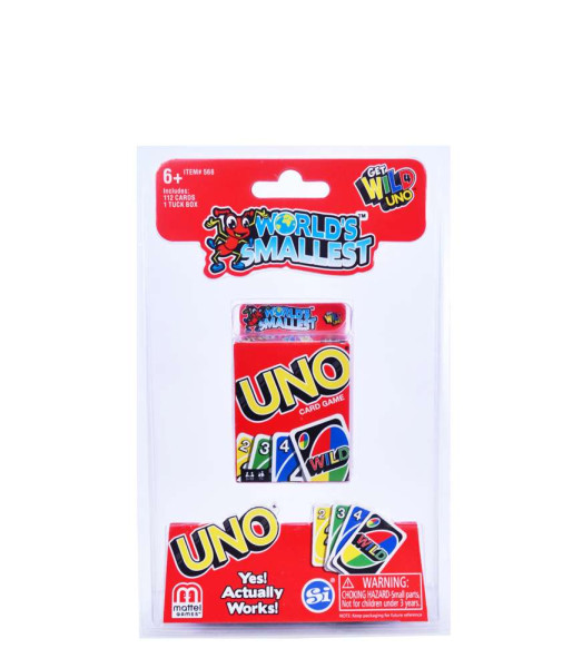 World's Smallest Uno - Mini Uno Spiel