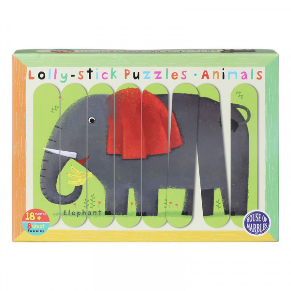 Lolly-Stick Puzzles - Tiere