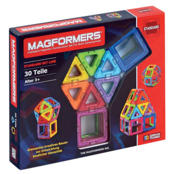 Magformers Basic-Set mit 30 Teilen