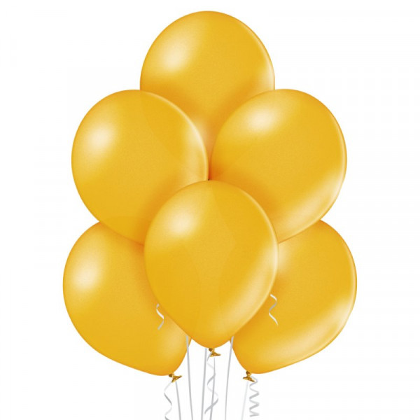 Deko Luftballons 33cm - Set mit 8 Stk - Gold