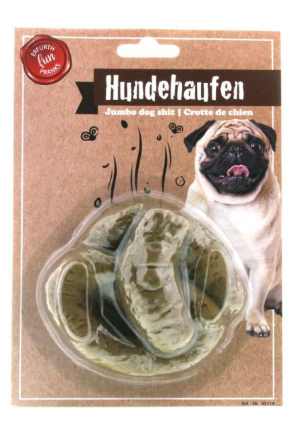 Grosser Scherz Hundehaufen