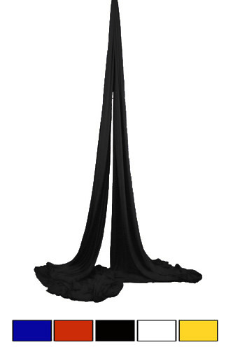 Vertikaltuch, 12 m, schwarz