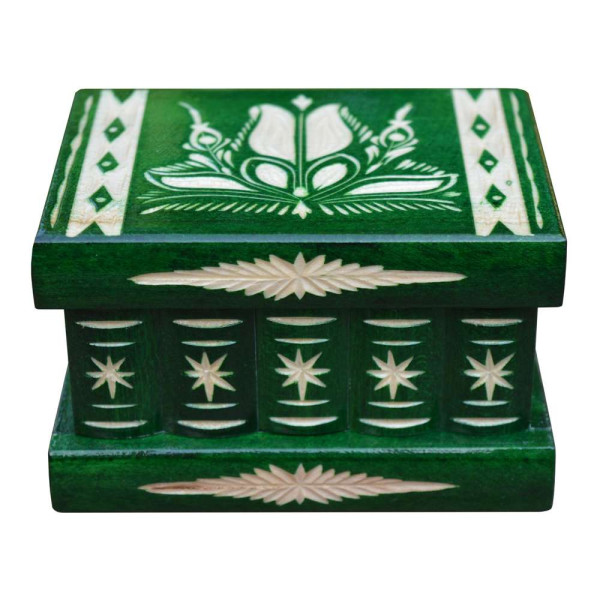 Handgemachte Trickbox - Grösse M - grün