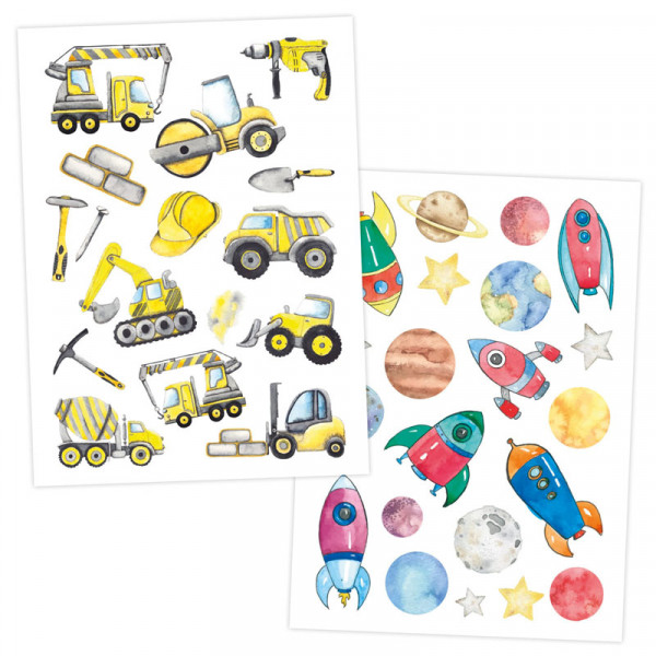 100 Kindertattoos zum Aufkleben - Berufe