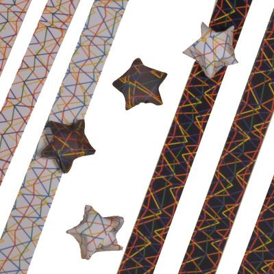 Glückssternchen Papierstreifen - Zickzack