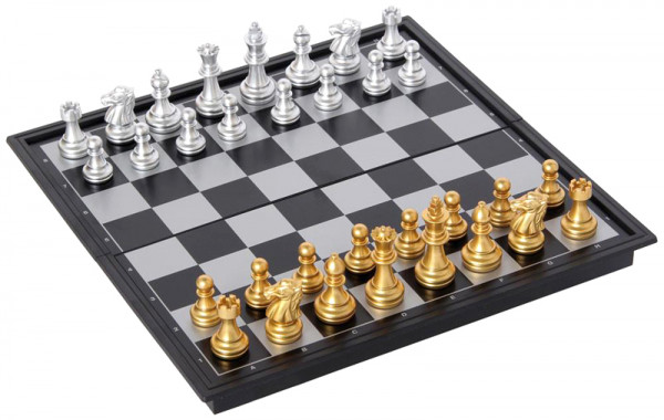 Schach magnetisch schwarz - Das Reise-Schach
