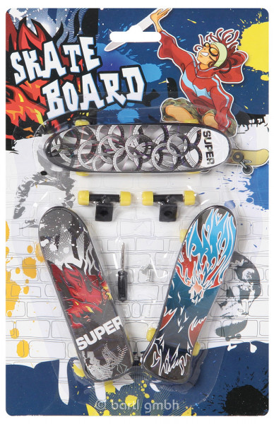 Finger-Skateboard 3er-Set