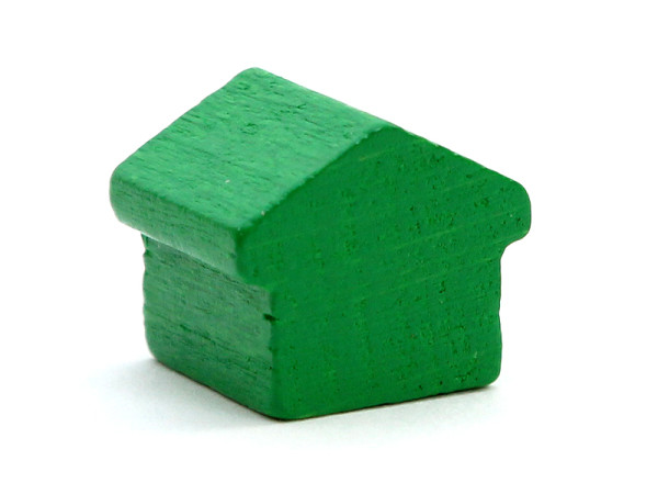 Spielfigur Monopoly Haus - Grün