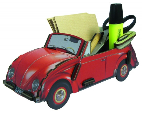 Zettelbox VW Käfer Cabriolet - rot