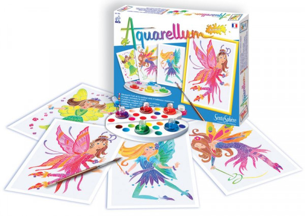 Aquarellum Junior Feen-Set mit 4 Bildern
