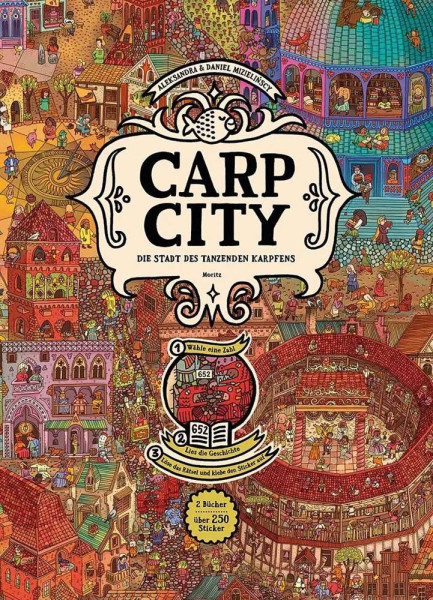 Carp City - Wimmelbild Spielbuch - mit über 250 Stickern