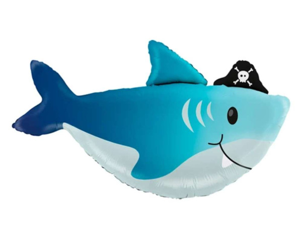 Folienballonfigur - Piratenhai - 74cm