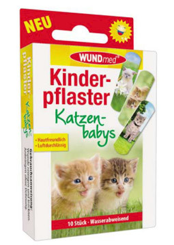 Kinderpflaster mit Motiv Katzen