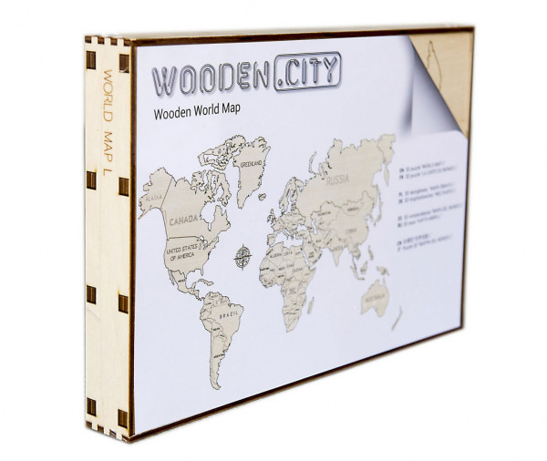 WoodenCity - World Map M - Holzbausatz