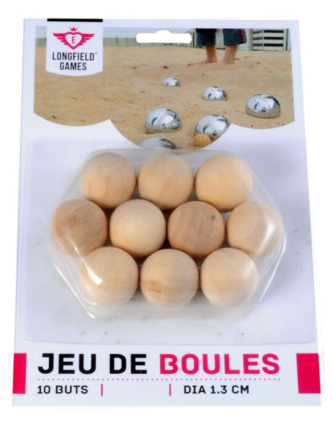 Zielkugeln für Boule, Pétanque oder Boccia, naturfarbig