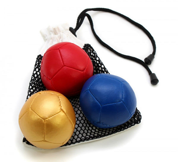 Jonglierbälle 3er Set - Beanbags mit 12 Panel