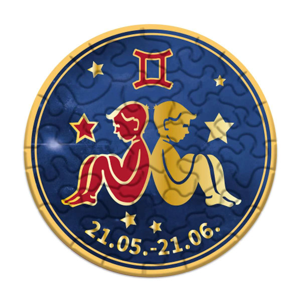 Curiosi Sternzeichen Puzzle - Zwilling