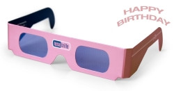 Rosabrille - Die Brille mit optischem Effekt - Happy Birthday