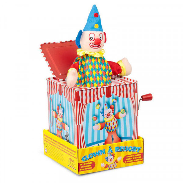 Jack in the box - Clown - Blech-Spielzeug
