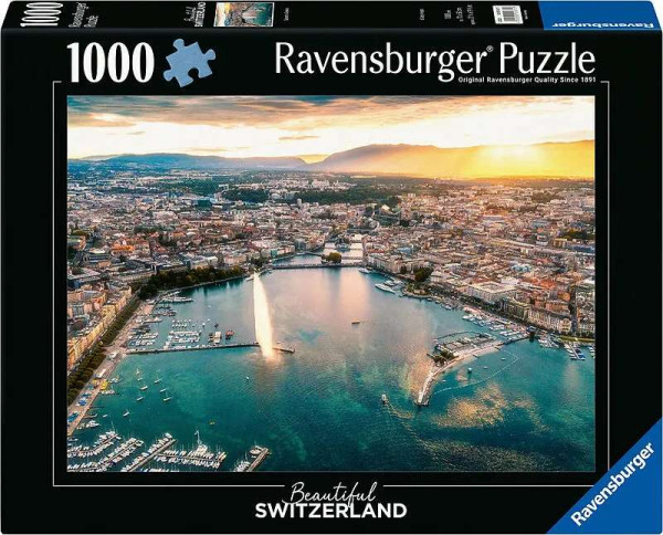 Puzzle - Sunset in Geneva - 1000 Teile