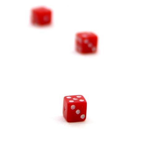 Mini Spielwürfel 5mm - rot