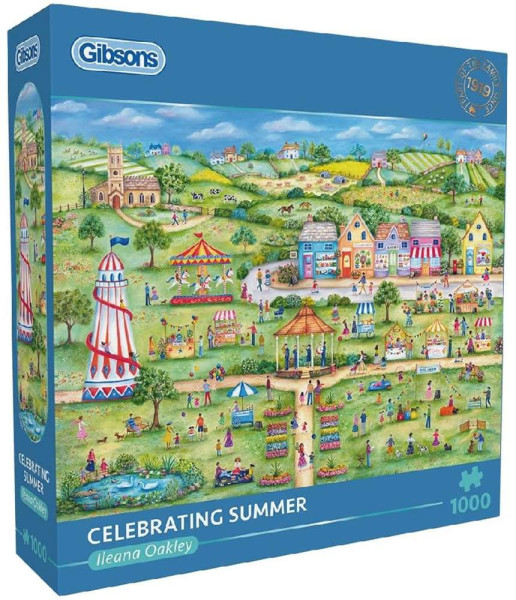 Celebrating Summer - Wimmelbild Puzzle mit 1000 Teilen