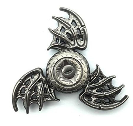 Fidget Kreisel Metall Dragon - Silbergrau