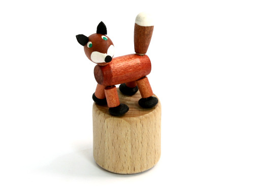 Wackeltier Fuchs - aus Holz