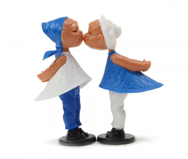 Kusspuppen - blau weiss