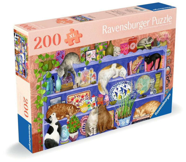 Puzzle - Cats on the shelf - 200 XL-Teile