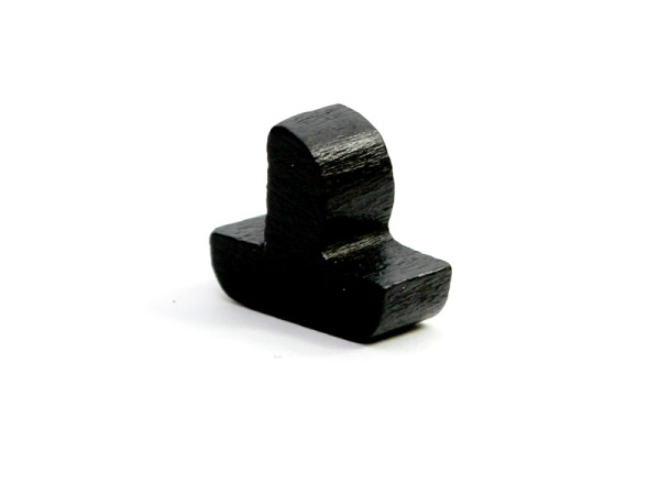 Segelschiff Spielfigur aus Holz Catan - Schwarz