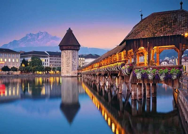 Puzzle - Luzern Kapellbrücke - 1000 Teile