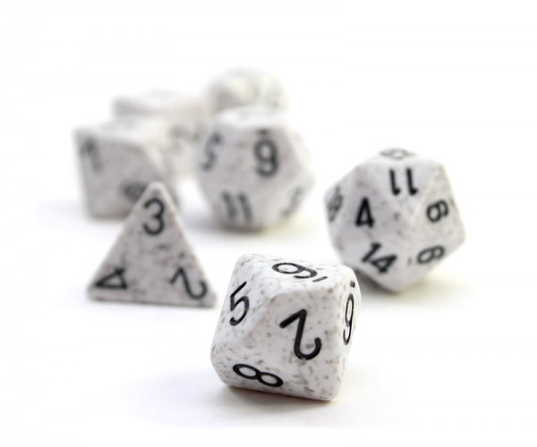 Speckled Polyhedral Arctic Camo 7-er Set
