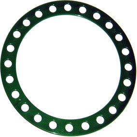 Wind Ring - dicker Jonglierring perforiert - grün