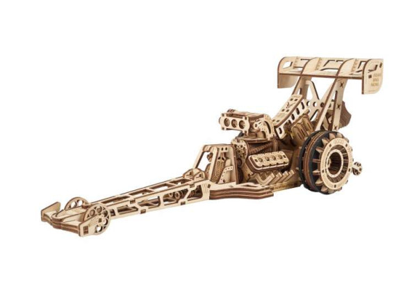 Dragster - Ugears - mechanischer Holzbausatz