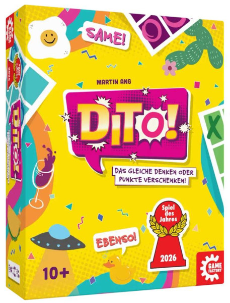 Dito - ebenso - kommunikatives Partyspiel - Spiel des Jahres 2026