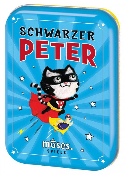 Schwarzer Peter in Blechdose