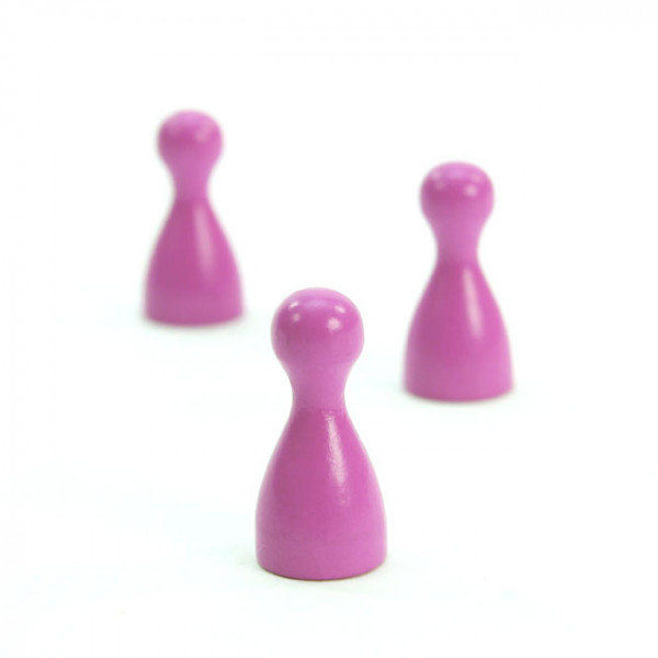 Spielfigur Holz 24mm - Halmakegel - Rosa