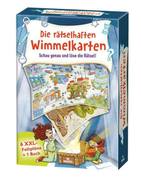 Die rästelhaften Wimmelkarten - Schau genau und löse die Rätsel