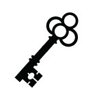 Ministempel Schlüssel