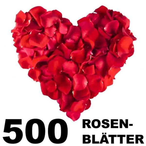 Rosenblätter 500 Stück - rot