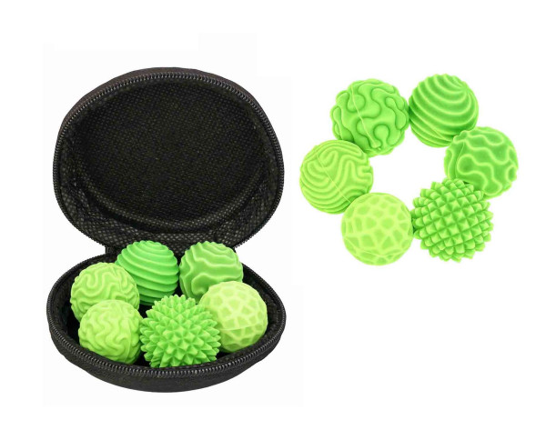 FidgNetics - Glow In The Dark - magnetische Sensorik-Kugeln - Set mit 6 Stück