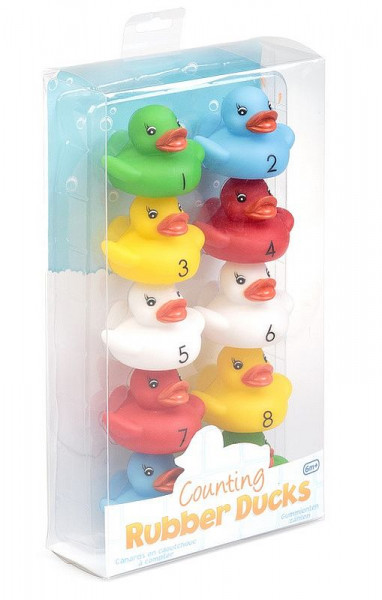 Nummerierte Bade-Enten - Set mit 10 Stück