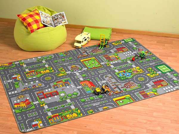 Spielteppich City 100x190cm